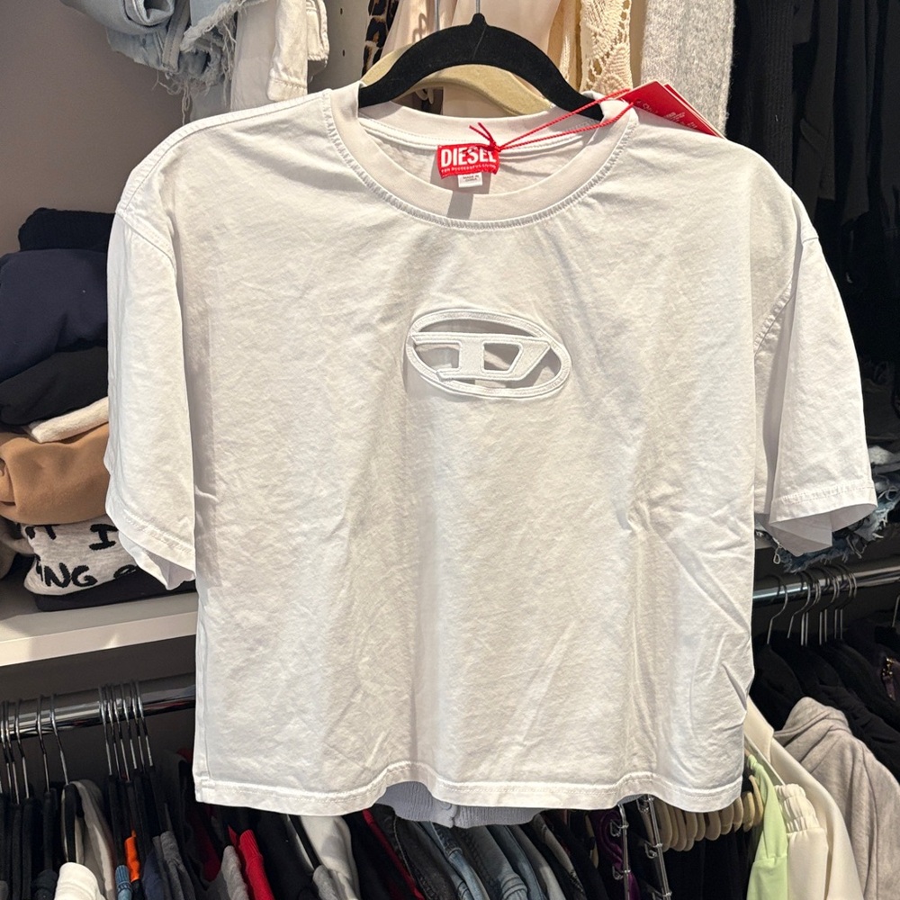 Diesel Classic White Short Sleeve Tee